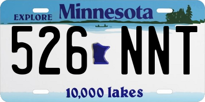 MN license plate 526NNT