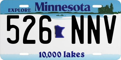MN license plate 526NNV