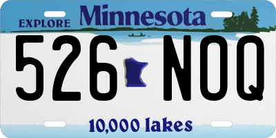 MN license plate 526NOQ