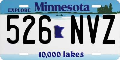 MN license plate 526NVZ