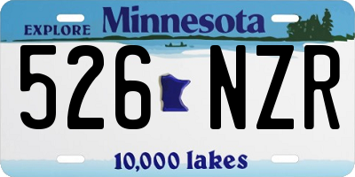 MN license plate 526NZR