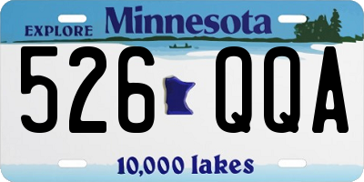 MN license plate 526QQA