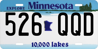 MN license plate 526QQD