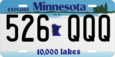 MN license plate 526QQQ