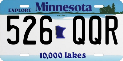 MN license plate 526QQR