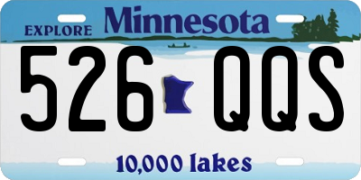 MN license plate 526QQS