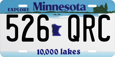 MN license plate 526QRC