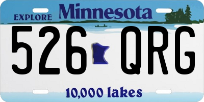 MN license plate 526QRG