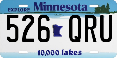 MN license plate 526QRU