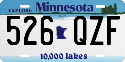 MN license plate 526QZF