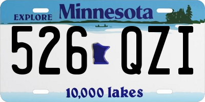 MN license plate 526QZI