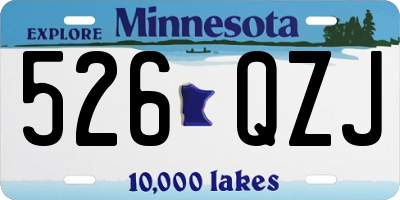 MN license plate 526QZJ