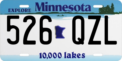 MN license plate 526QZL