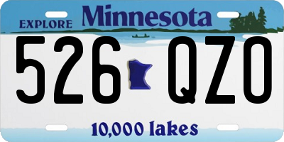 MN license plate 526QZO