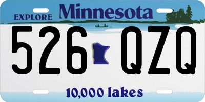 MN license plate 526QZQ