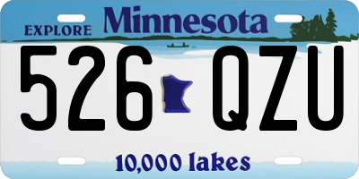 MN license plate 526QZU