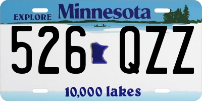 MN license plate 526QZZ