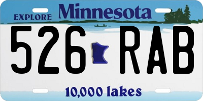 MN license plate 526RAB