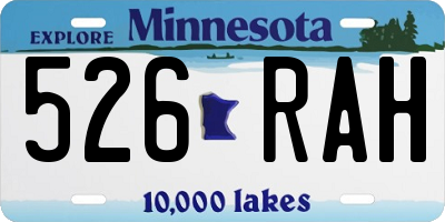 MN license plate 526RAH
