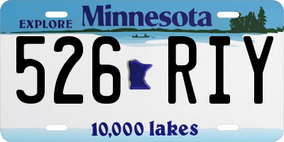 MN license plate 526RIY