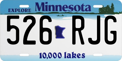 MN license plate 526RJG