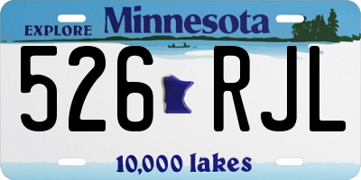 MN license plate 526RJL