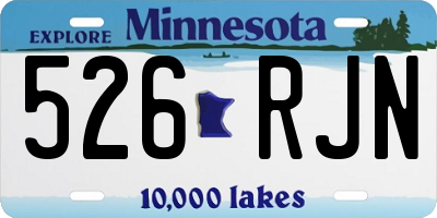 MN license plate 526RJN