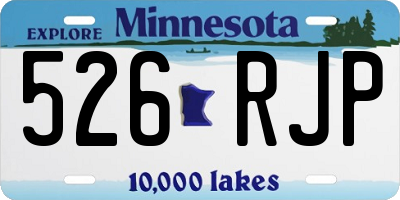MN license plate 526RJP
