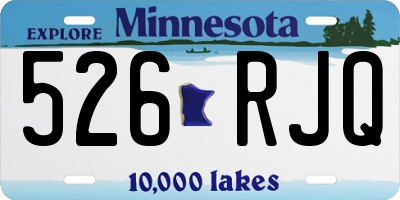 MN license plate 526RJQ