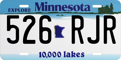 MN license plate 526RJR