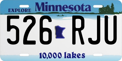 MN license plate 526RJU