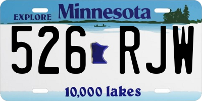 MN license plate 526RJW