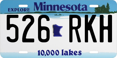MN license plate 526RKH