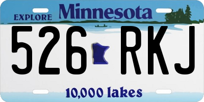 MN license plate 526RKJ