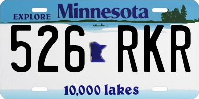 MN license plate 526RKR