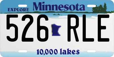 MN license plate 526RLE