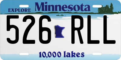 MN license plate 526RLL