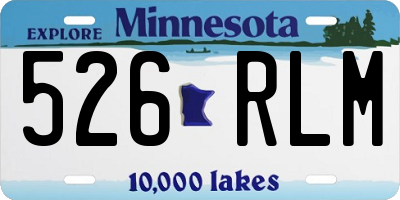 MN license plate 526RLM