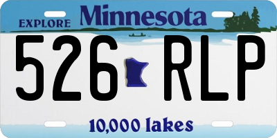 MN license plate 526RLP