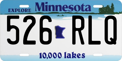 MN license plate 526RLQ