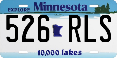 MN license plate 526RLS