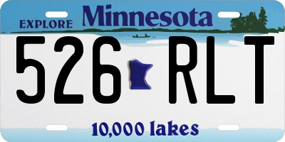 MN license plate 526RLT