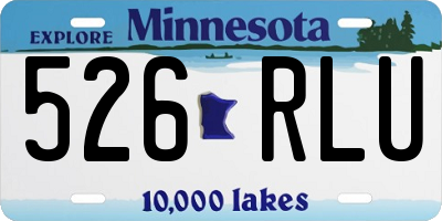 MN license plate 526RLU