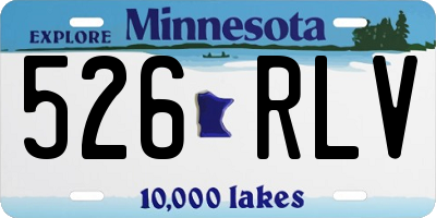 MN license plate 526RLV