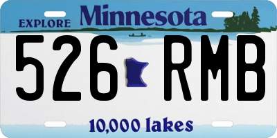 MN license plate 526RMB