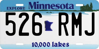 MN license plate 526RMJ