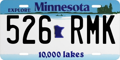 MN license plate 526RMK