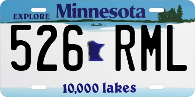 MN license plate 526RML
