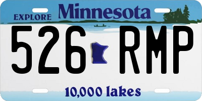 MN license plate 526RMP