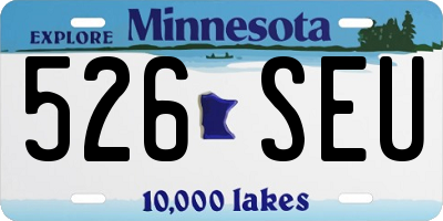 MN license plate 526SEU